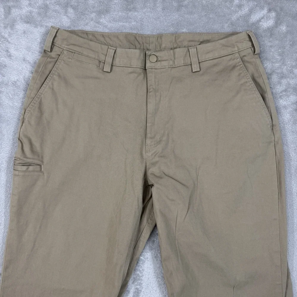 Duluth‎ Trading Pants Mens 38x32 Duluthflex Ballroom Roomy Utility Canvas Gusset